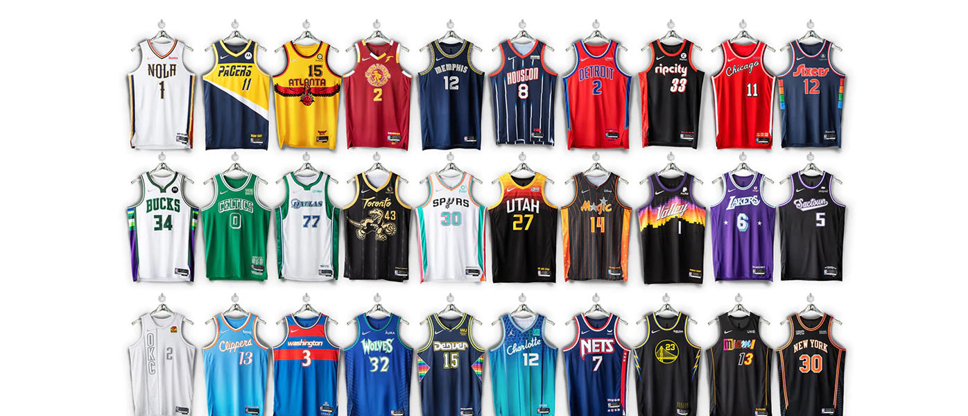 Tutte le maglie della NBA 2021-2022