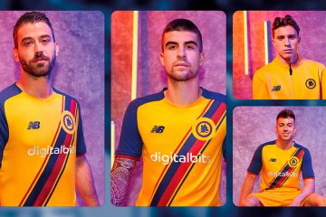 La terza maglia della Roma con il Lupetto