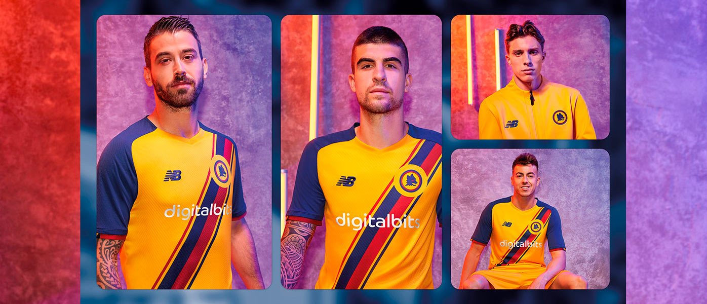 La terza maglia della Roma con il Lupetto