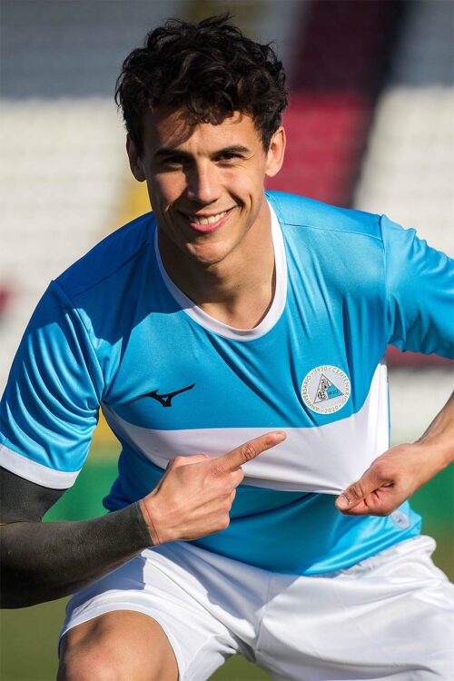 La maglia azzurra del Cittadella per i 100 anni