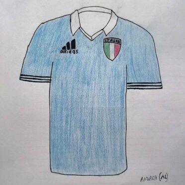 Disegno maglia Italia Andrea Bussa