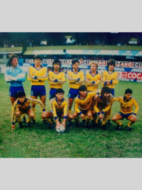 La maglia gialla del Boca Juniors 1986-1987