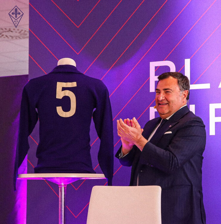 Joe Barone presenta il nuovo logo della Fiorentina