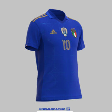 Maglia Italia azzurra Adidas nrmlgraphic