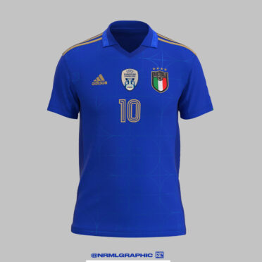 Maglia Italia azzurra Adidas nrmlgraphic