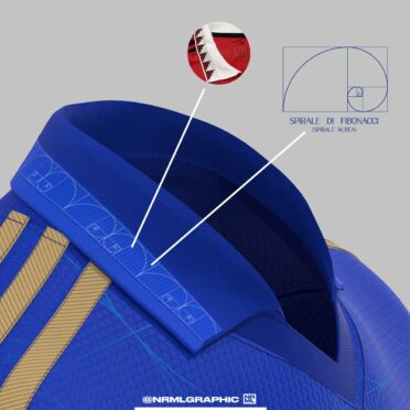 Maglia Italia azzurra Adidas nrmlgraphic