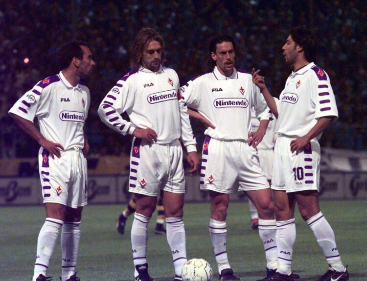 La Fiorentina 1998-1999 con Rui Costa, Batistuta, Edmundo e Torricelli