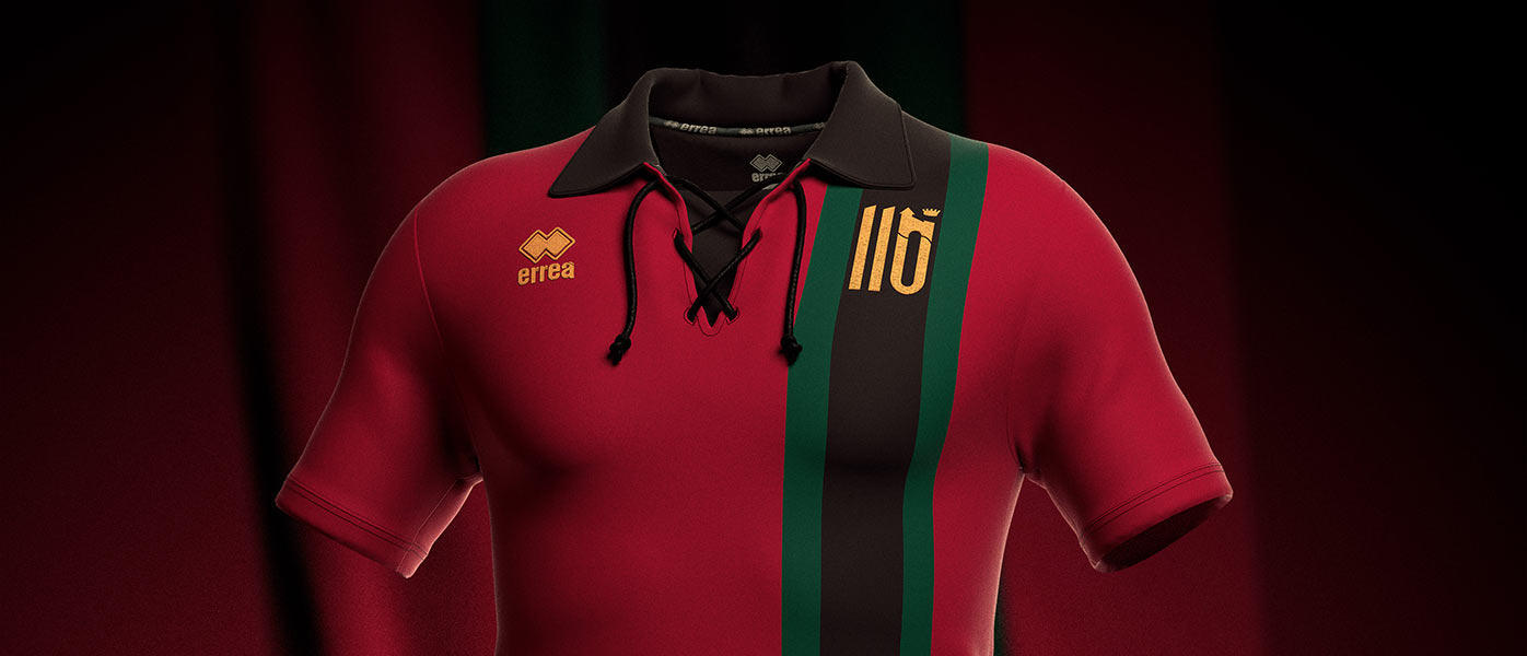 La maglia celebrativa del Pontedera per i 110 anni