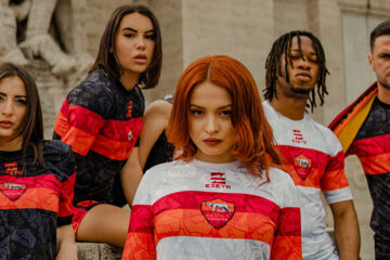 Le maglie della Roma C8 disegnate da Ezeta