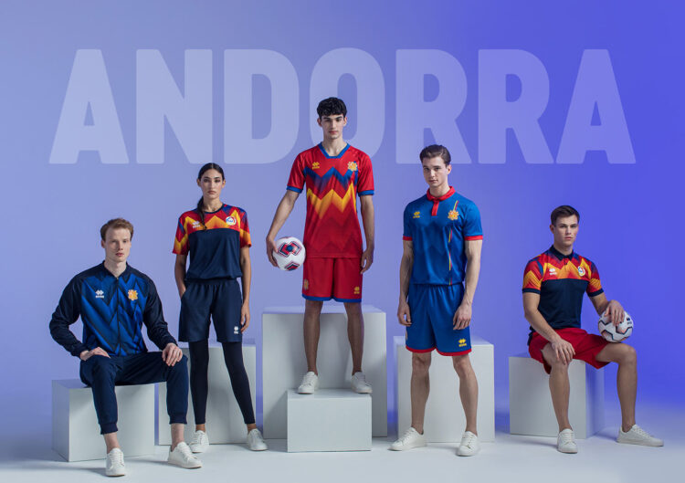 Le maglie di Andorra 2022-2024 Erreà
