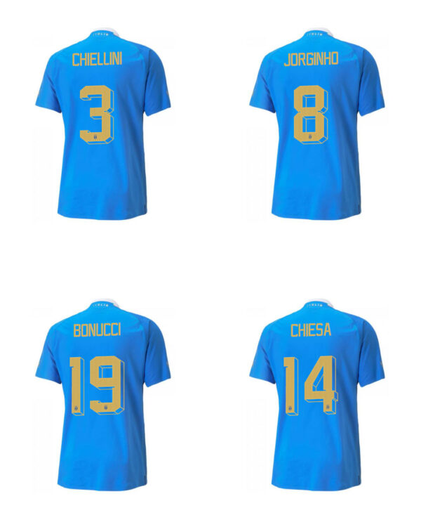 Il font 3D dell'Italia 2022 Puma