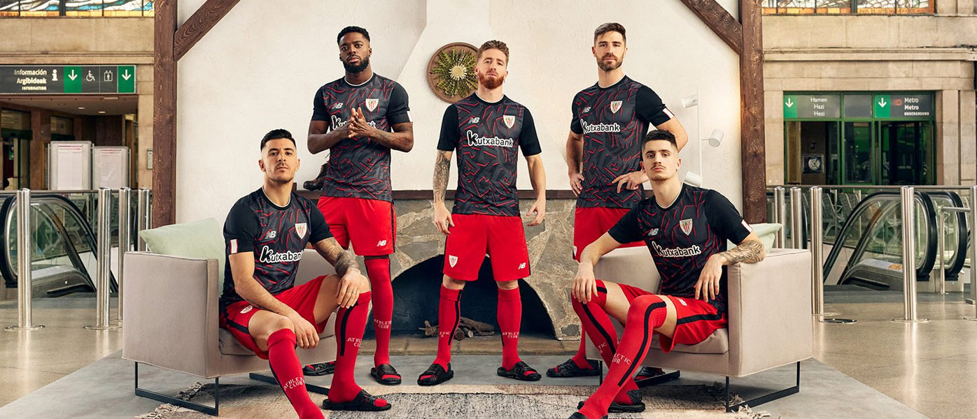 La nuova divisa away dell'Athletic Club Bilbao 2022-2023
