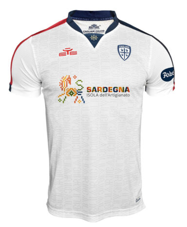La seconda maglia del Cagliari 2022-2023 bianca