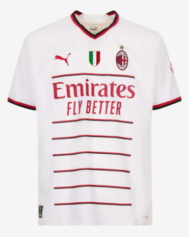 Seconda maglia Milan 2023 da trasferta bianca
