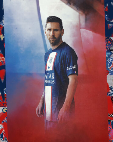 Messi maglia PSG 2022-2023 sponsor GOAT