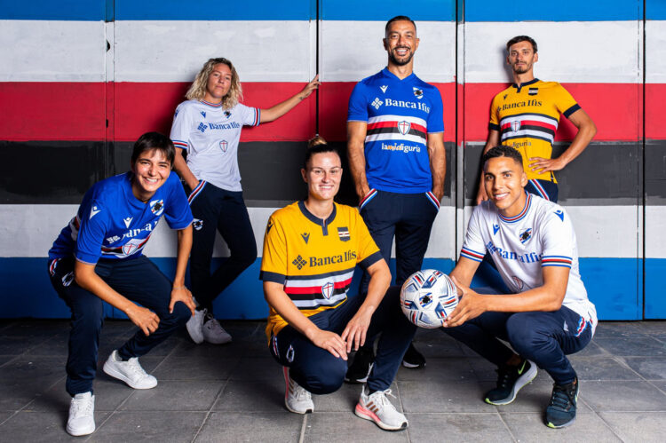 Le nuove divise della Sampdoria 2022-2023