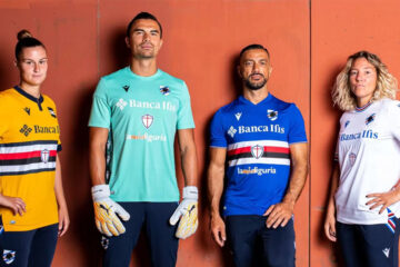Sampdoria nuove maglie 2022-2023 Serie A