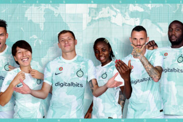 La nuova maglia away dell'Inter 2022-2023