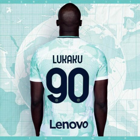 Lukaku 90 maglia away Inter