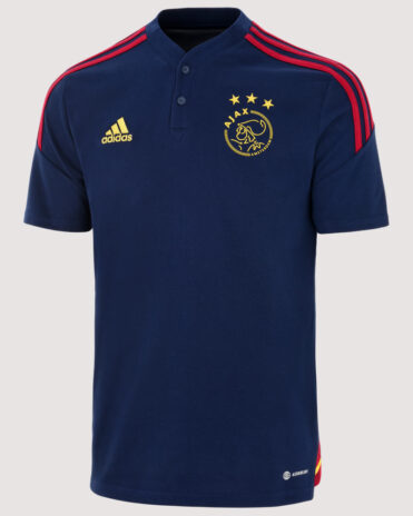 Polo allenamento ajax blu Adidas