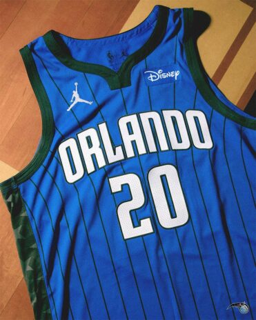 Dettaglio stelle canotta Orlando Magic 2022-23