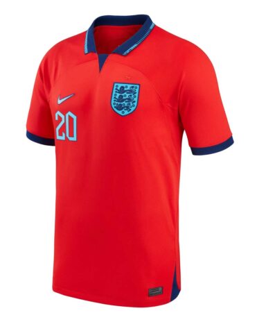 Seconda maglia Inghilterra 2022 rossa