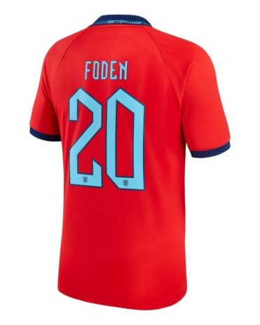 Seconda maglia Inghilterra 2022 Foden 20