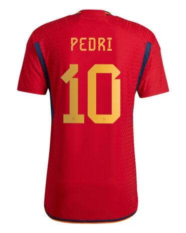 Maglia Spagna mondiali Pedri 10