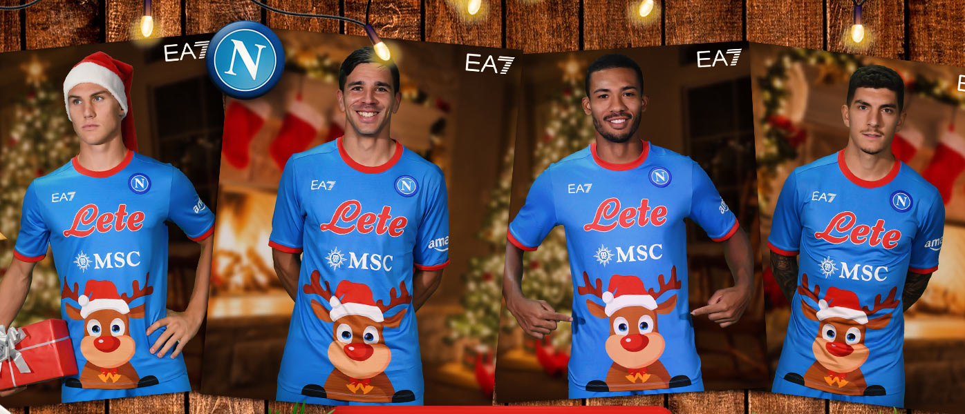 La maglia del Napoli per il Natale 2022