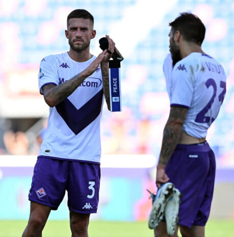 Fiorentina divisa away panta viola