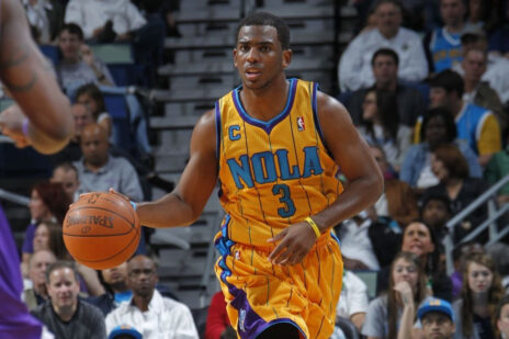 Chris Paul maglia Hornets gialla nola nba