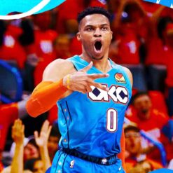 Westbrook canotta azzurra OKC