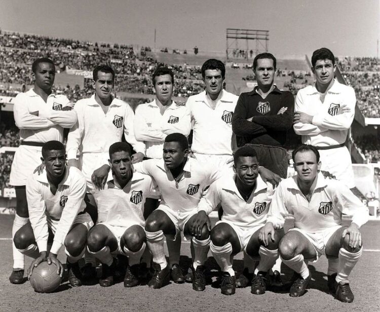 Il Santos nel 1962 con Pelè