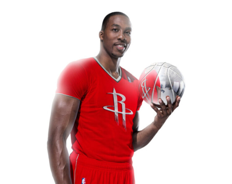 Houston Rockets maglia maniche rosse 2014