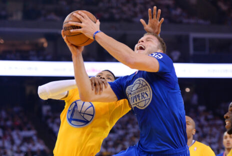 Maglia blu Clippers con le maniche corte