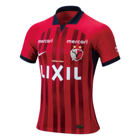 Maglia Kashima Antlers 2023 a righe rossonere
