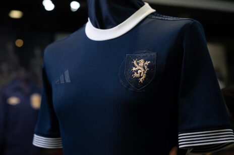 Dettaglio maglia Scozia 150 anni