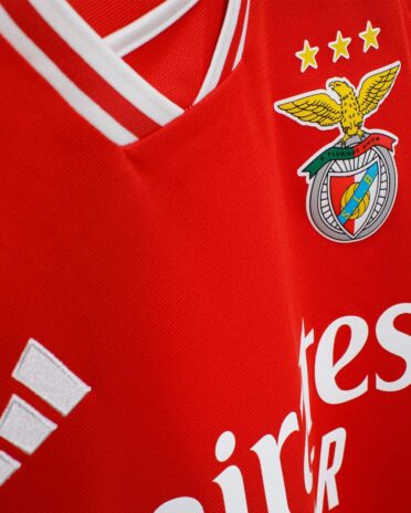 Dettaglio colletto maglia Benfica