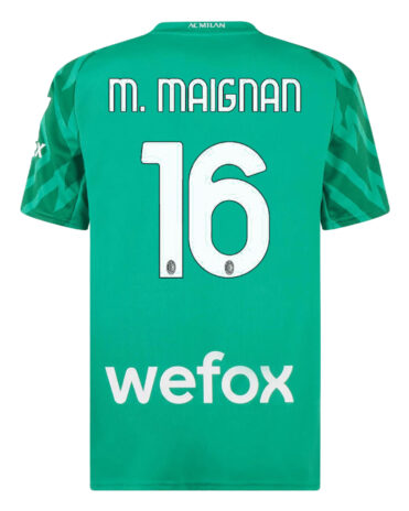 Maglia portiere Milan verde Maignan 2023-2024