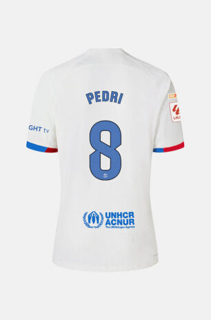 Maglia Barcellona bianca 2023-24 Pedri 8
