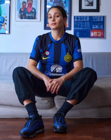 Naomi Accardi con la maglia dell'Inter