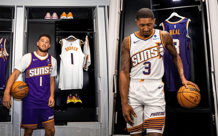 Le nuove maglie dei Phoenix Suns 2023-2024