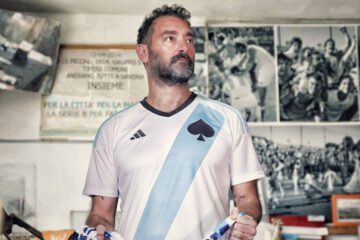 Maglia Entella 110 anni adidas con asso di picche