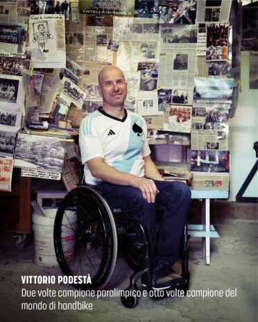 Vittorio Podestà con la maglia della virtus entella 110 anni