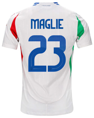 Seconda maglia italia euro 2024 bianca con tricolore