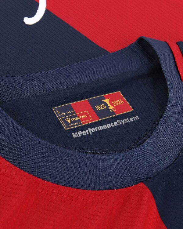 Interno collo con stampa 1925-2025, 100 anni primo scudetto bologna