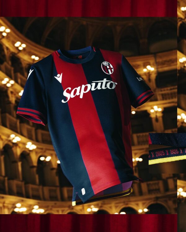 Bologna FC nuova maglia 2024-2025 macron per la champions league