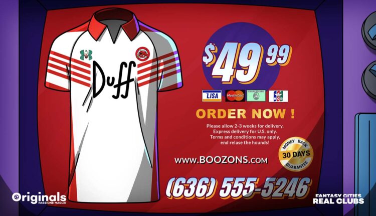 Springfield Boozons Simpson Maglia Burns