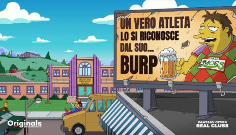 Springfield Boozons Tabellone Pubblicità Barney