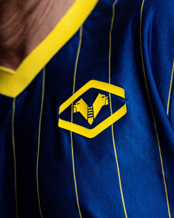 Lo stemma con i mastini sulla maglia del Verona